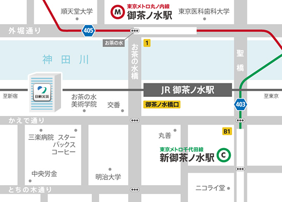 日新火災 東京本社 地図